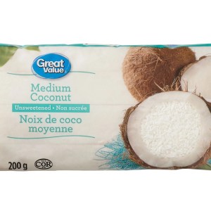 Great Value Unsweetened Medium Coconut 200 g
