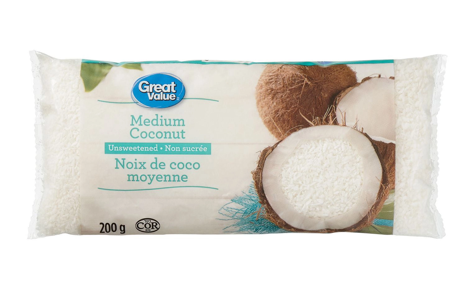 Great Value Unsweetened Medium Coconut 200 g