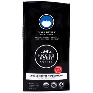 Kicking Horse® Coffee - Three Sisters - Medium Roast, Ground Coffee 284 g