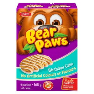 Bear Paws Birthday Cake Cookies