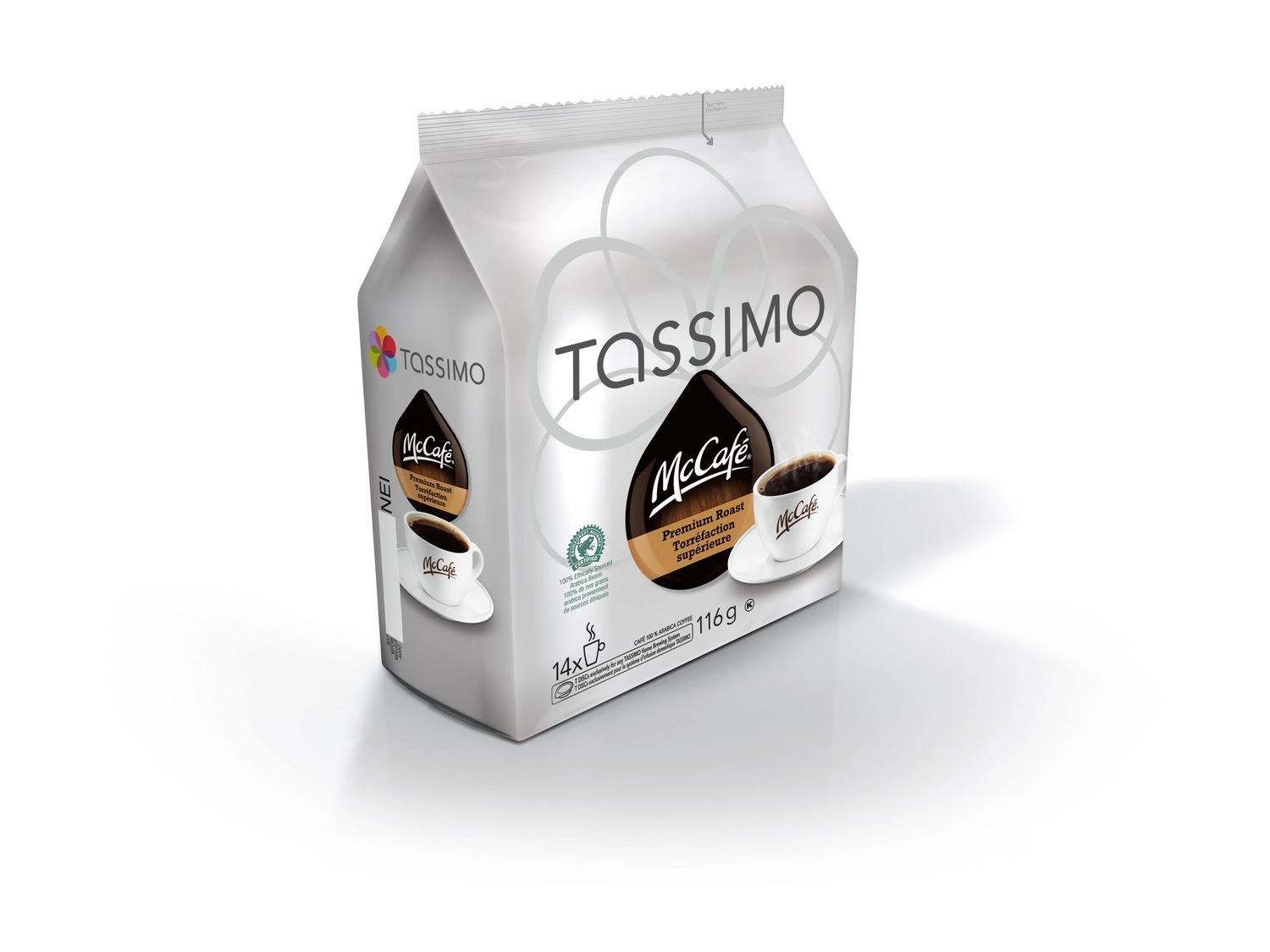 McCafe Tassimo McCafé Premium Roast Coffee Single Serve T-Discs 116g - Image 2