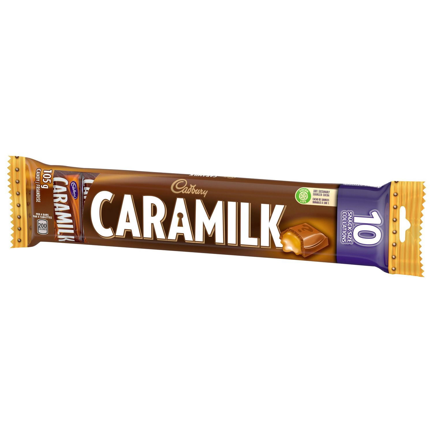 Cadbury Caramilk Snack Size Chocolate 10Ct 105g - Image 5