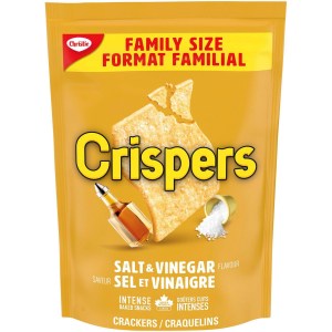 Christie Crispers Salt & Vinegar Flavour Family Size Salty Snacks