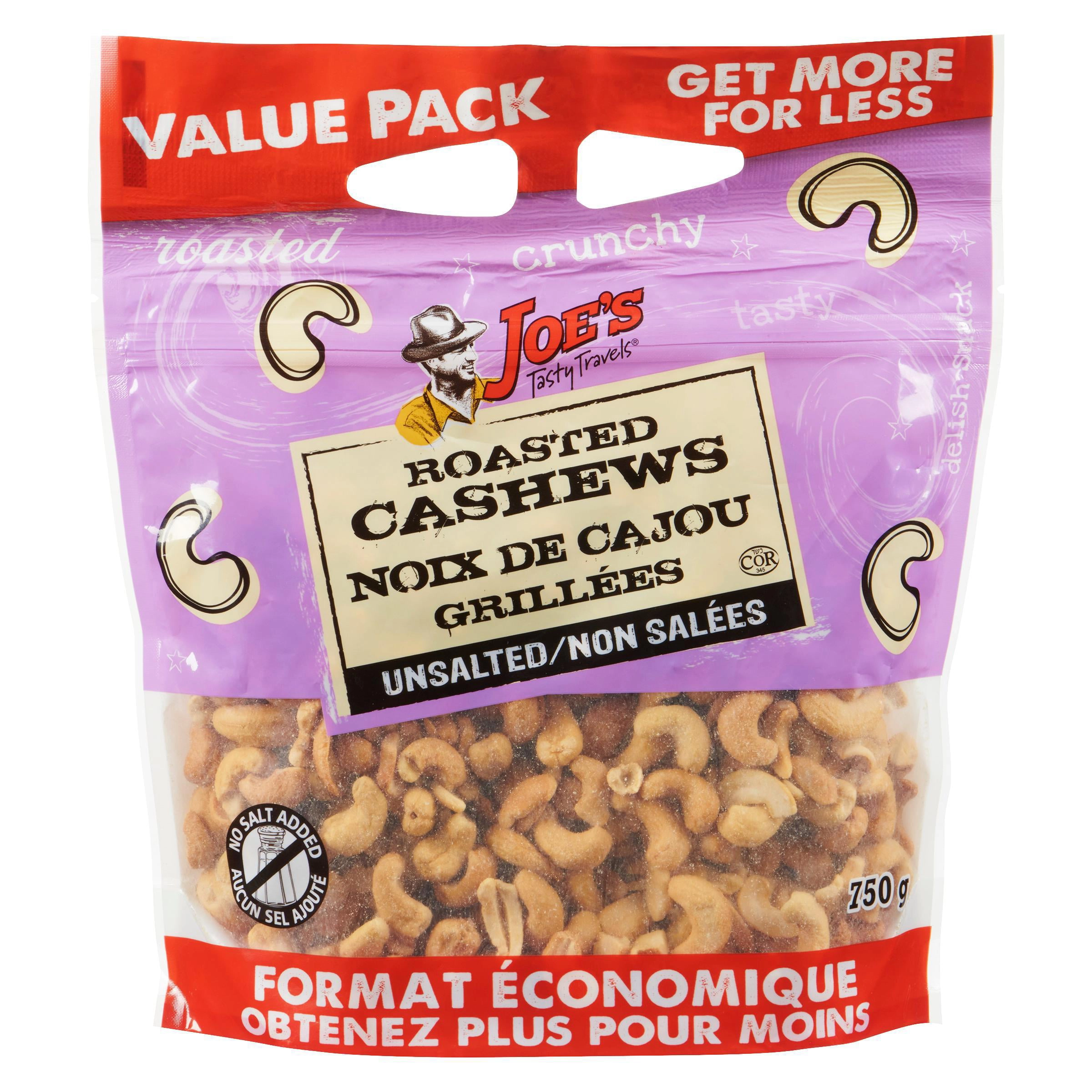Joe's Tasty Travels Roasted Cashews 750g - Image 2