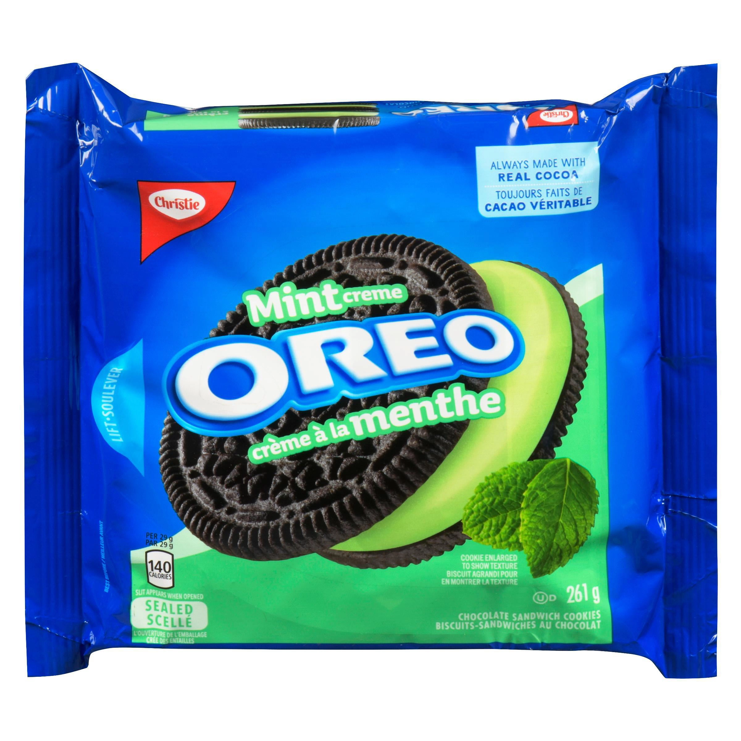 Oreo Mint Crème Sandwich Cookies