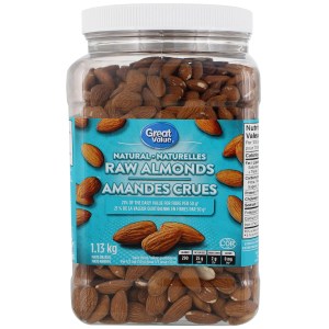 Great Value Natural Raw Almonds 1130g