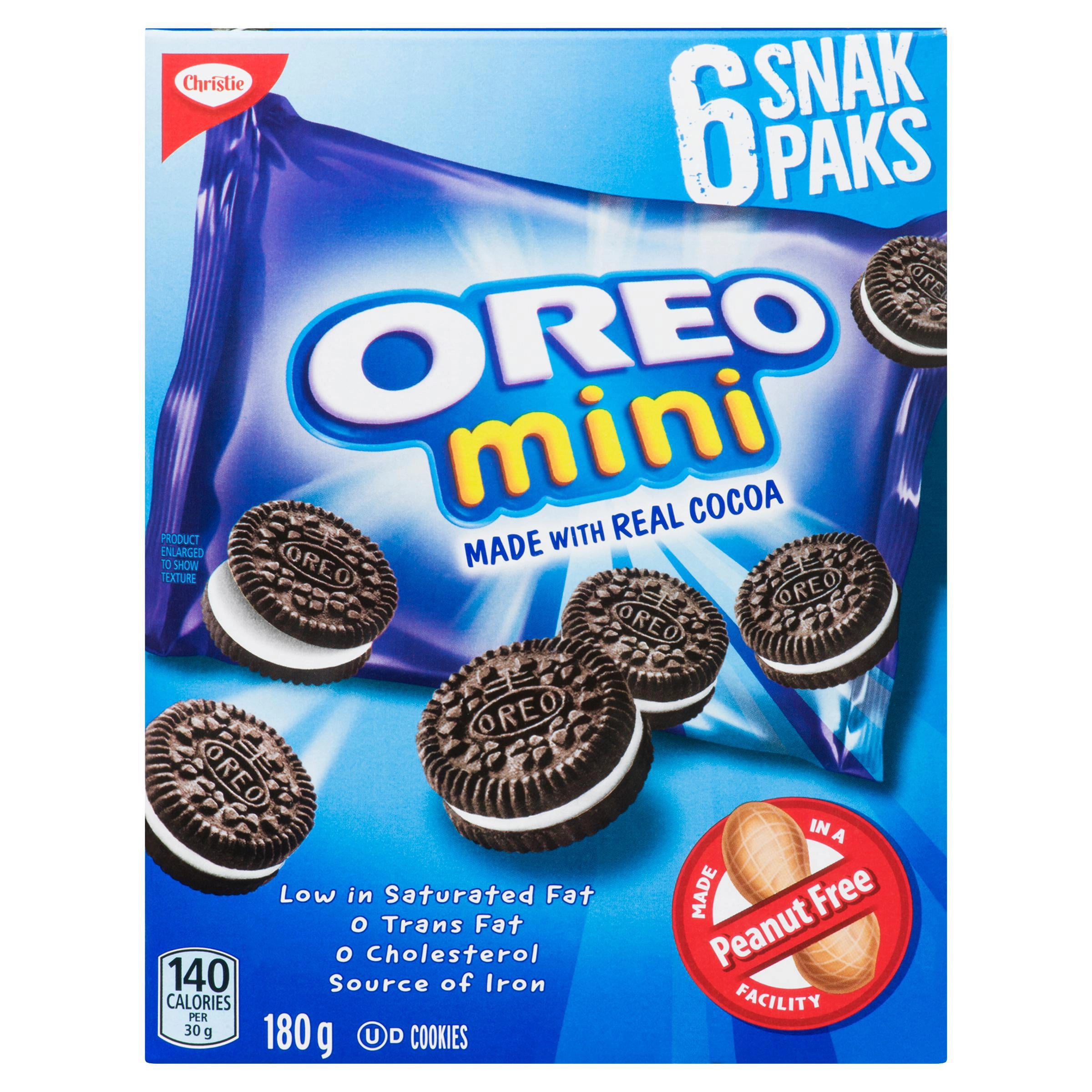 Christie Oreo Mini 6 Snak Paks Cookies 180 G - Image 2