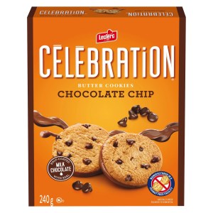 Leclerc Celebration Chocolate Chip Semi-Coated Milk Chocolate Cookie 240g
