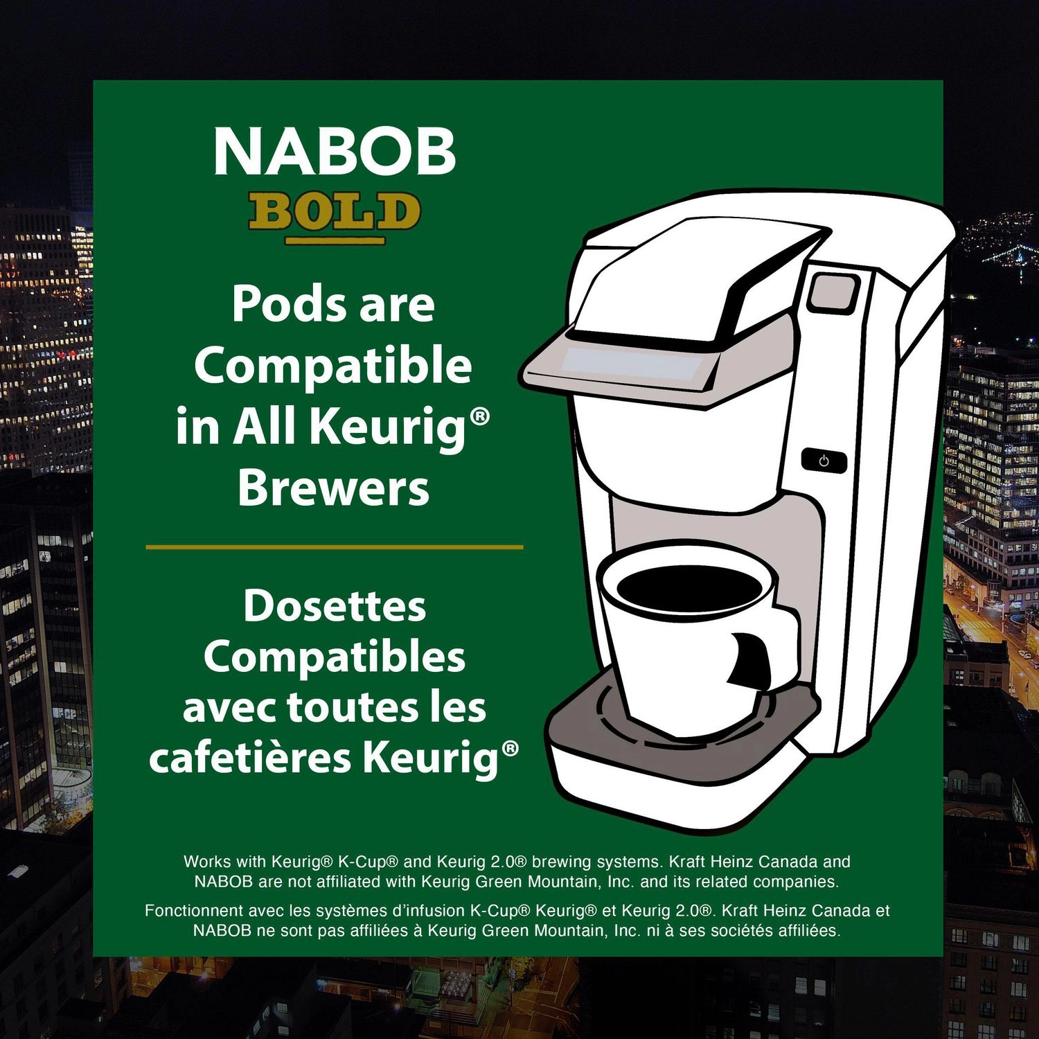 NABOB Full City Dark Coffee 100% Compostable Pods 292g - Image 6