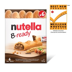 Nutella B-Ready, 6 Bars Pack, Crunchy Wafer Filled with Delicious Nutella 132g