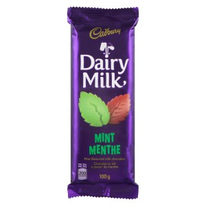 Cadbury Dairy Milk Mint Chocolate Bar, 100g