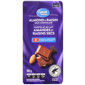 Almond & Raisin Milk Chocolate - 100g