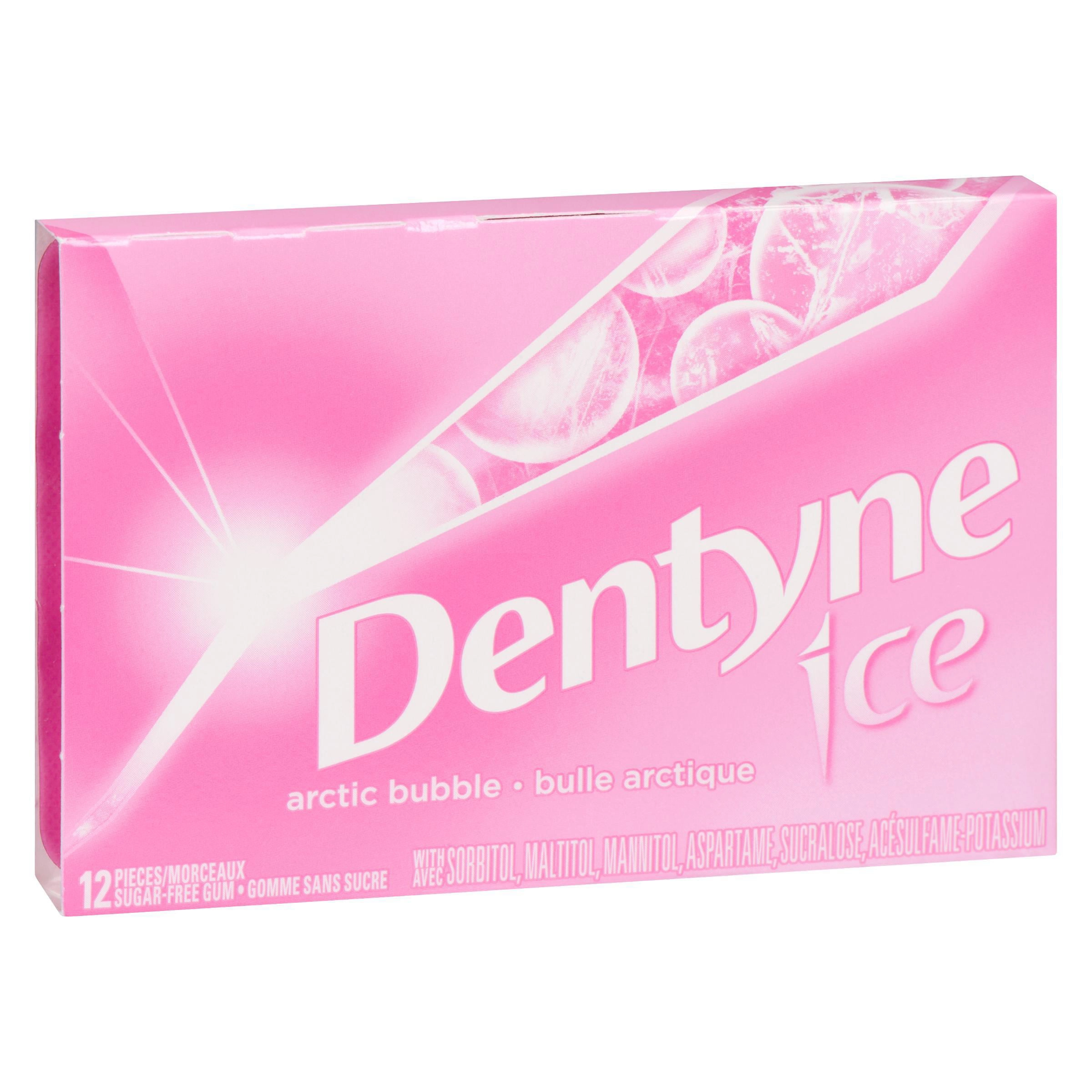 Dentyne Ice Arctic Bubble Sugar Free Gum, 1 Pack (12 Pieces) - Image 3