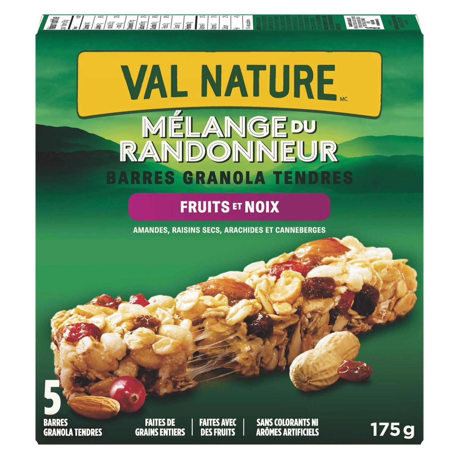 Nature Valley Chewy Trail Mix Granola Bars, Fruit and Nut, 5 ct 175 g - Image 4