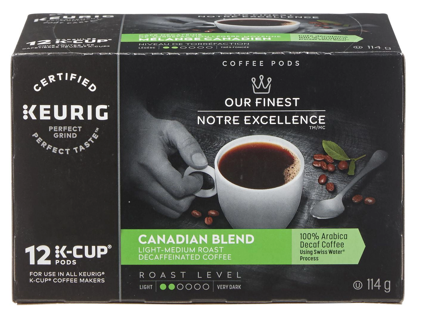 Our Finest Decaffeinated Canadian Coffee Light Roast K-Cup Coffee
