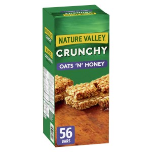 Nature Valley Crunchy Granola Bars, Oats 'n Honey, 28 ct, 56 bars