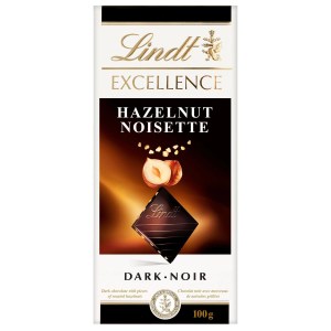 Lindt Lindt EXCELLENCE Roasted Hazelnut Dark Chocolate Bar, 100g