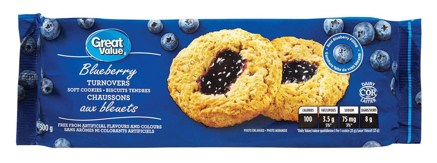 Great Value Blueberry Soft Baked Turnovers/Cookies