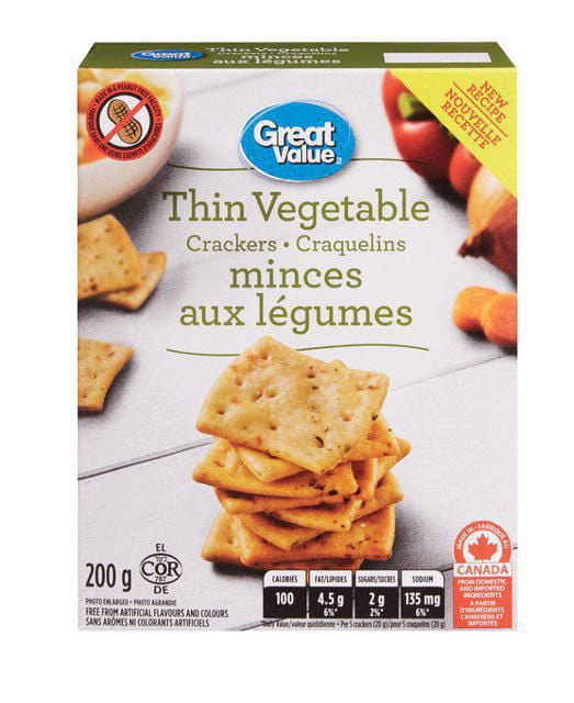 Great Value Thin Vegetable Crackers