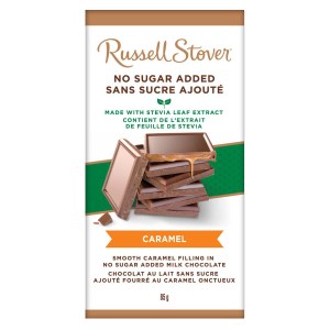 Russell Stover No Sugar Added Caramel Milk Chocolate Bar
