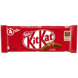KITKAT Milk Chocolate Wafer Bars 4-Pack 4 x 45g 180g