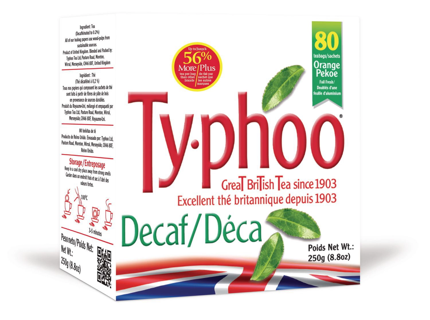 Typhoo Decaf Black Tea 250g