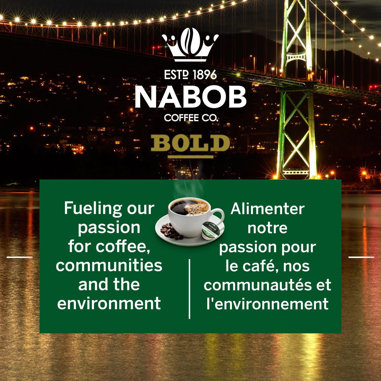 NABOB Full City Dark Coffee 100% Compostable Pods 292g - Image 8