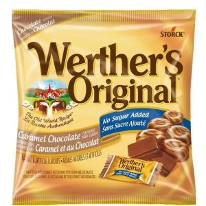 Werther's Original No Sugar Added Caramel Chocolate Hard Candy