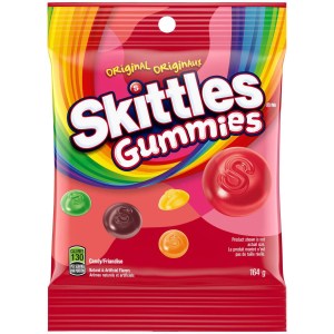 Skittles Original Gummy Candy Bag, 164g