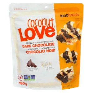 Coconut Love Crunchy Coconut Bites with Dark Chocolate 150g