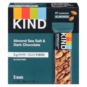 KIND Almond Sea Salt & Dark Chocolate Bars, 5 Pack 200g