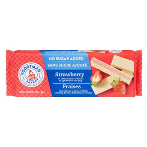 Voortman No Sugar Added Strawberry Wafer Cookies