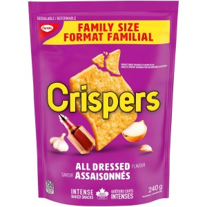 Christie Crispers All Dressed Flavour Family Size Salty Snacks 240g