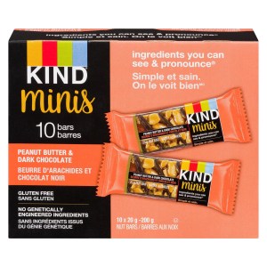 Kind Bar Minis Peanut Butter Dark Chocolate Bars, 10 Pack 200g