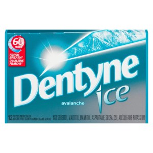 Dentyne Ice Avalanche Sugar-Free Gum, 1 Pack (12 Pieces)