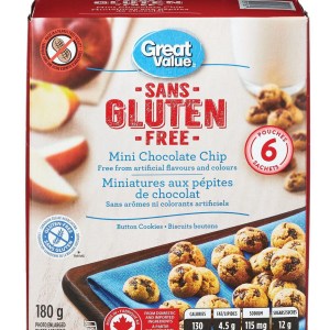 Great Value Gluten Free Mini Chocolate Chip Cookies