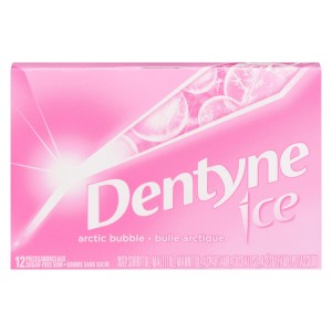 Dentyne Ice Arctic Bubble Sugar Free Gum, 1 Pack (12 Pieces)