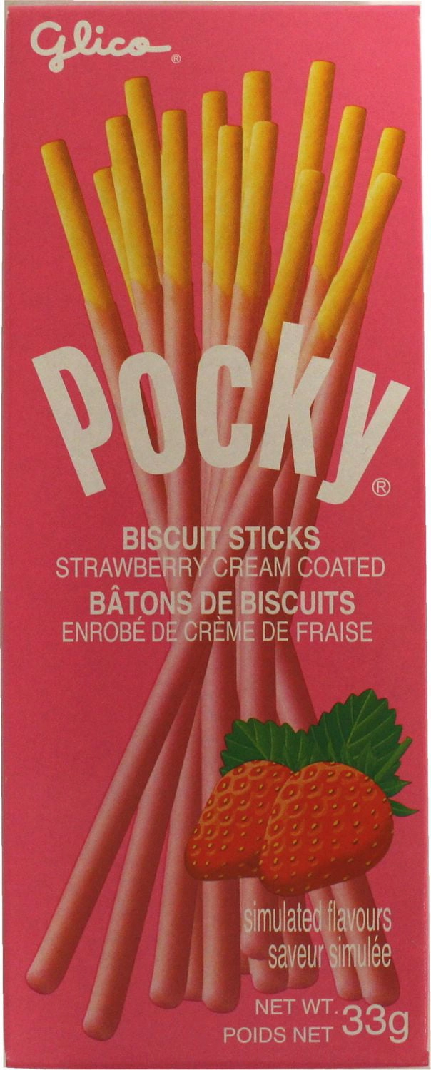 Glico Pocky Strawberry Cream Coated Biscuit Stick 33g