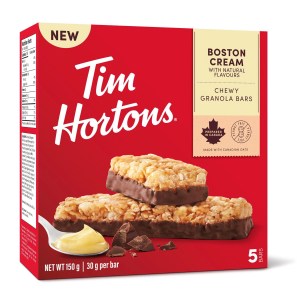 Tim Hortons Boston Cream Granola Bar 5 Pack