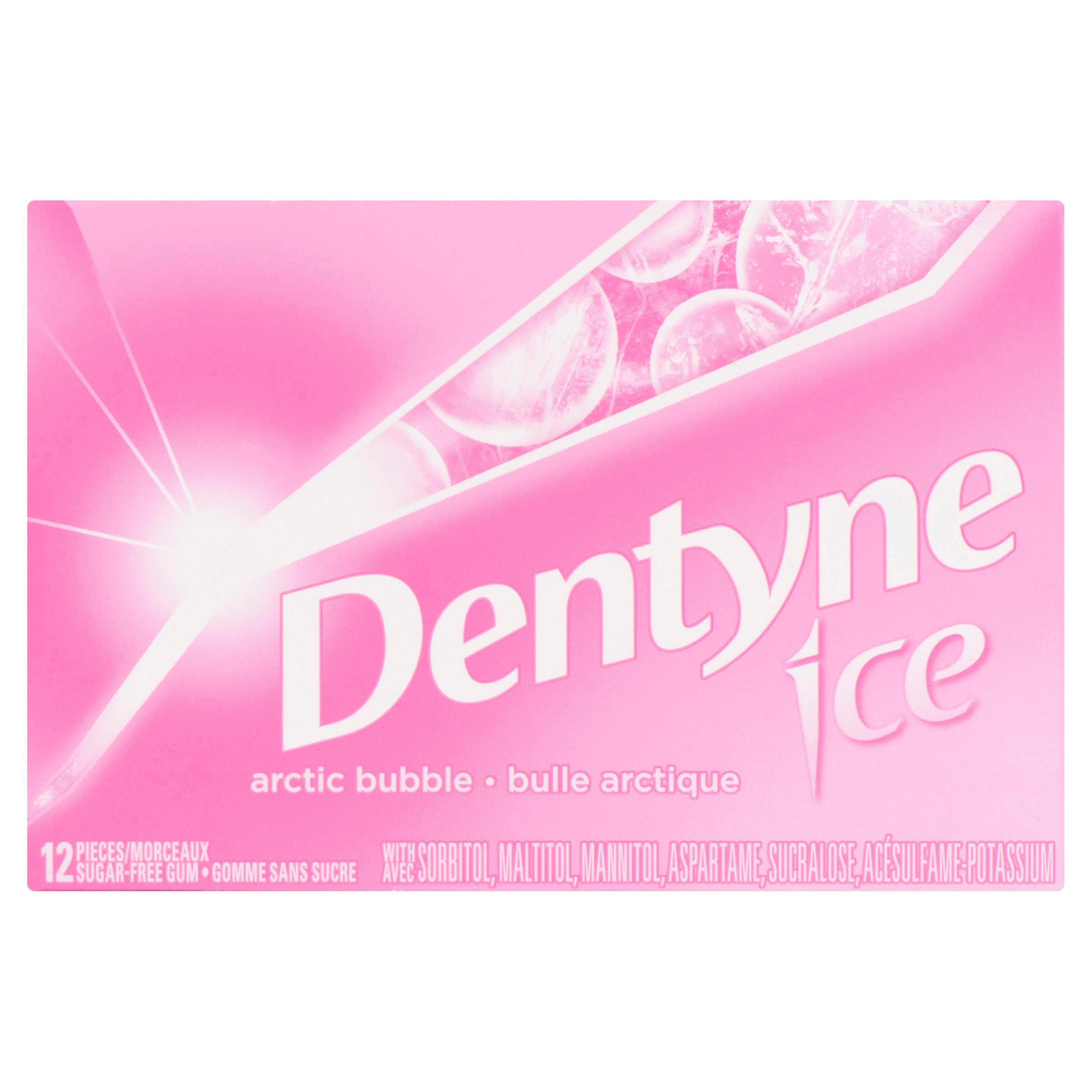 Dentyne Ice Arctic Bubble Sugar Free Gum, 1 Pack (12 Pieces) - Image 2