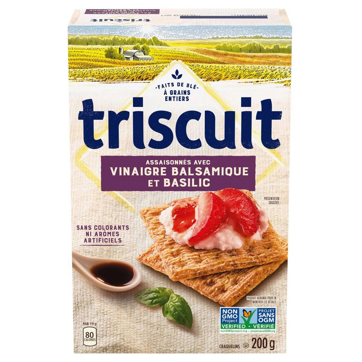 Triscuit Balsamic Vinegar & Basil Crackers 200g - Image 2