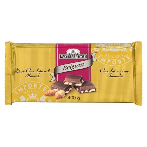 Waterbridge Dark Chocolate with Almonds Bar 400g