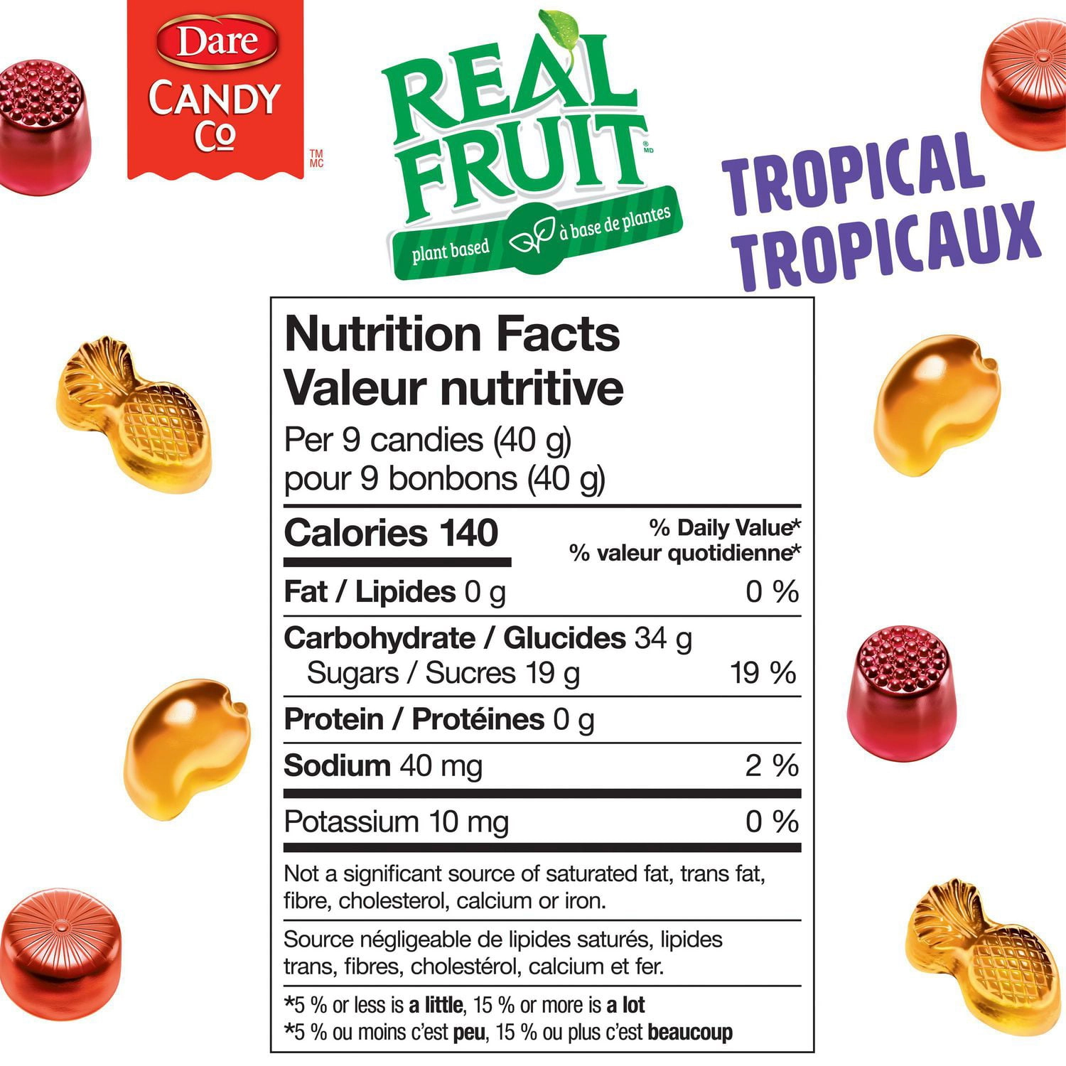 Real Fruit Gummies Tropical Candy - Image 8