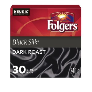 Folgers Black Silk K-Cup Coffee Pods 30 Count 240g