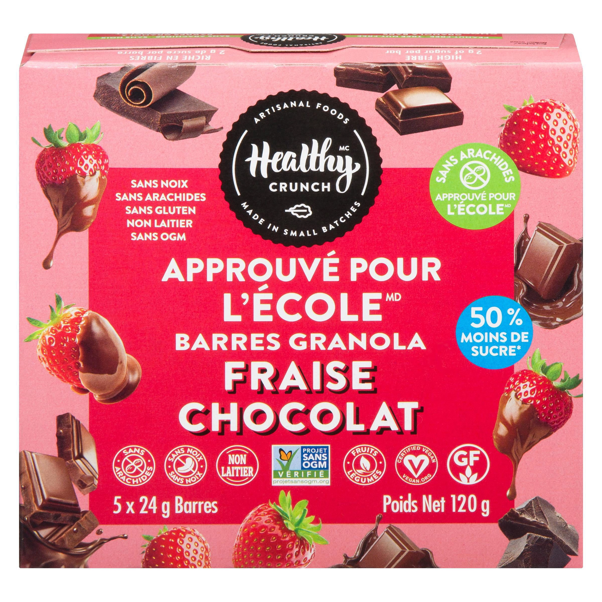 Healthy Crunch Chocolate Strawberry School Approved® Granola Bars - Image 4