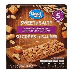 Great Value Sweet & Salty Peanut & Salted Caramel Chewy Nut Bars