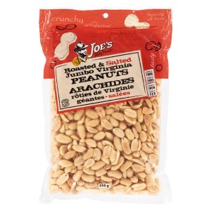 Joe's Tasty Travels Roasted and Salted Jumbo Virginia Peanuts 450g
