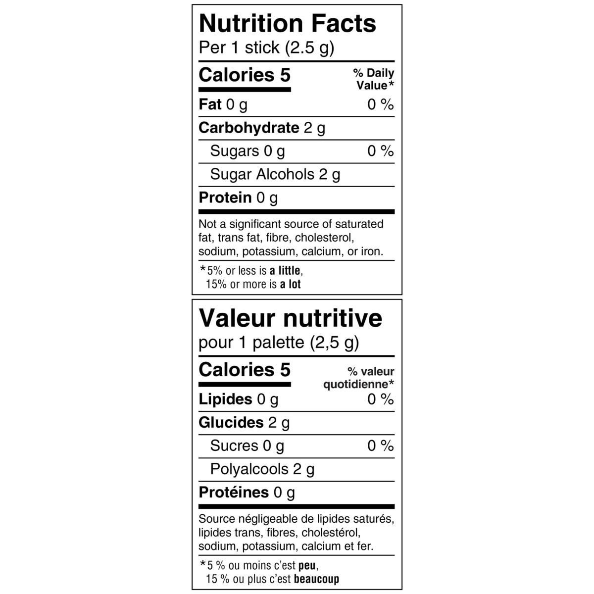 5 Gum Peppermint-Cobalt Flavoured Sugar-Free Chewing Gum, 15 Sticks, 3 Packs - Image 5