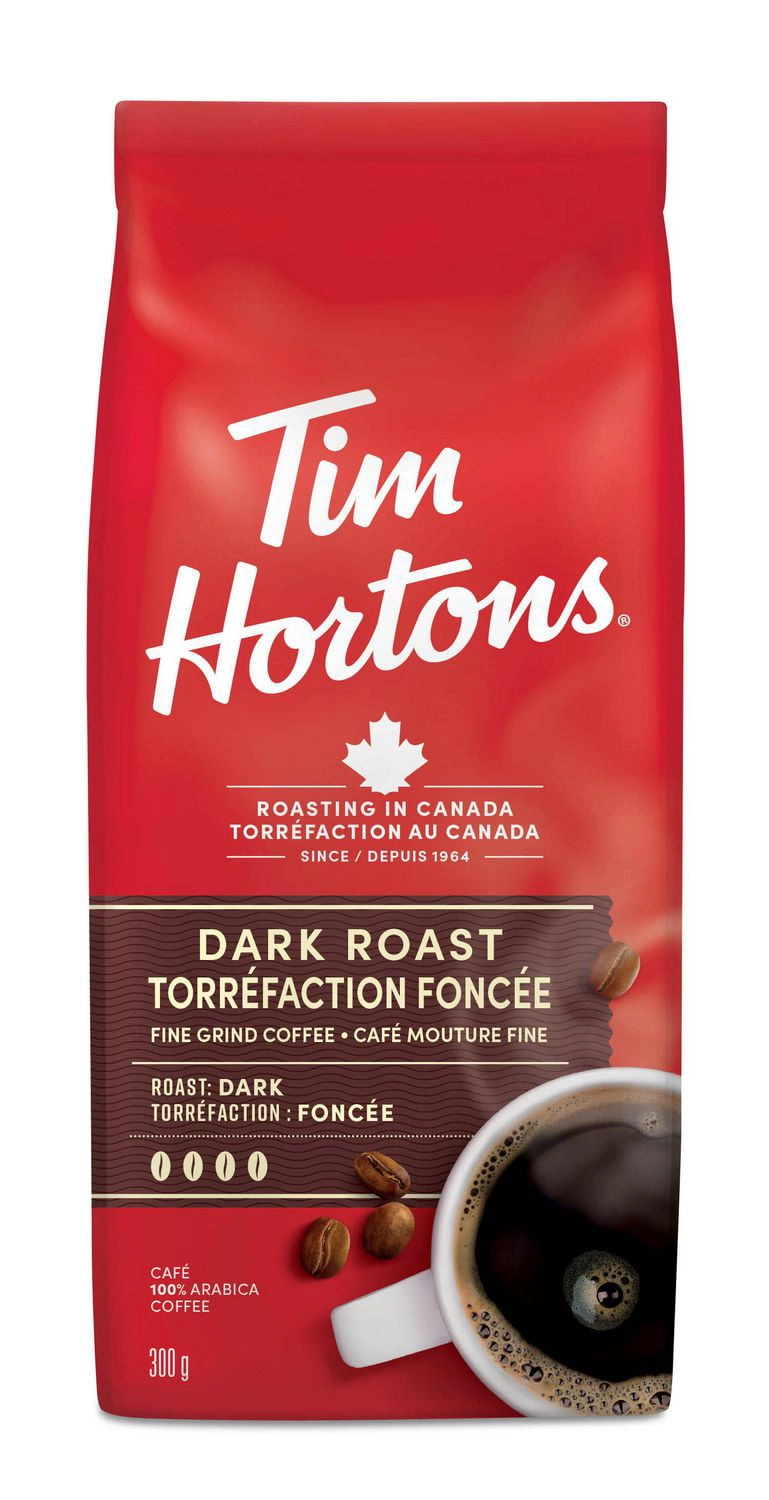 Tim Hortons Dark Roast Fine Grind Coffee 300g