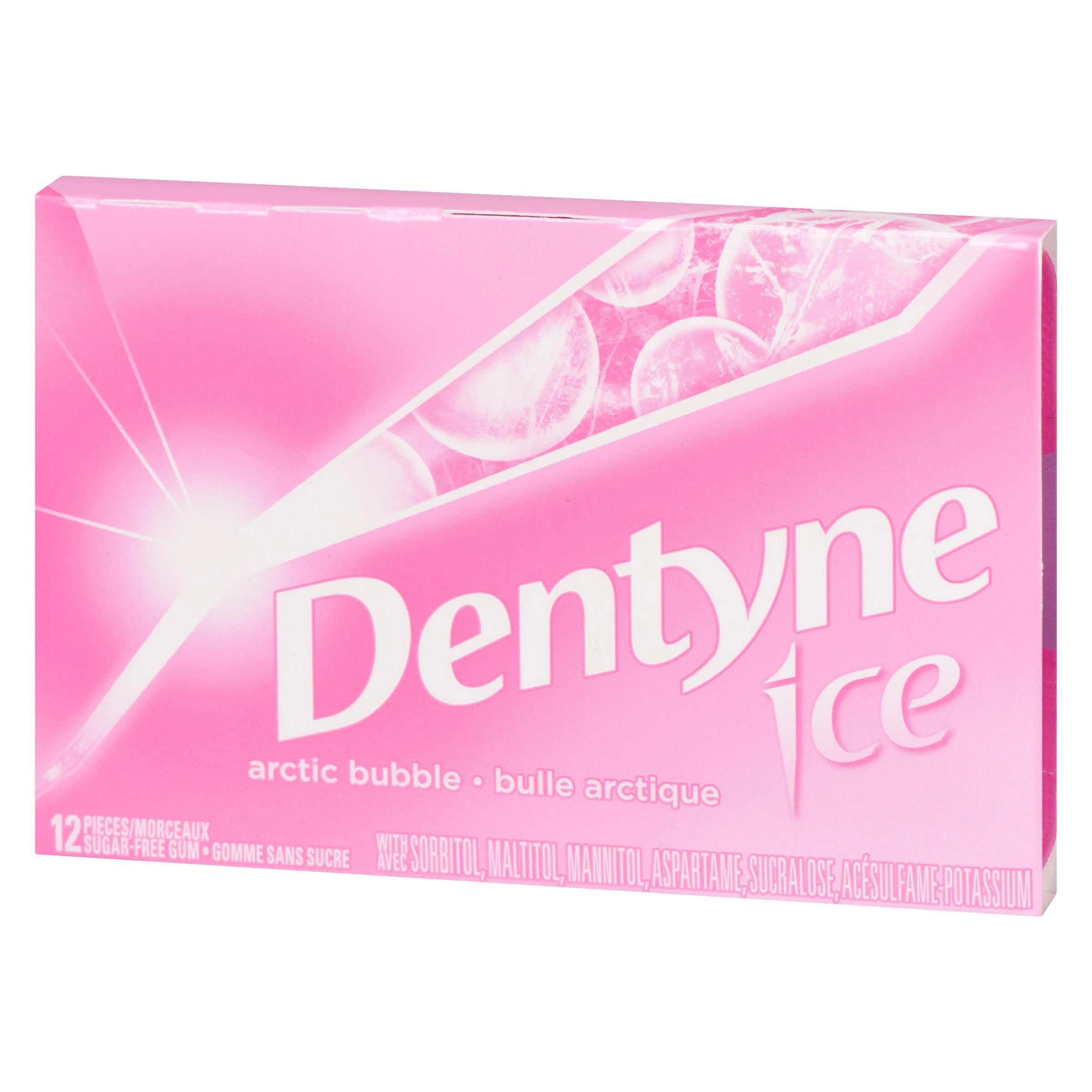 Dentyne Ice Arctic Bubble Sugar Free Gum, 1 Pack (12 Pieces) - Image 4